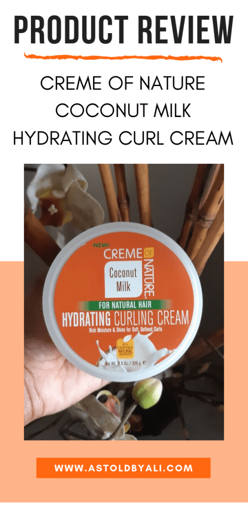Creme of Nature Coconut Milk Hydrating Curl Cream Review