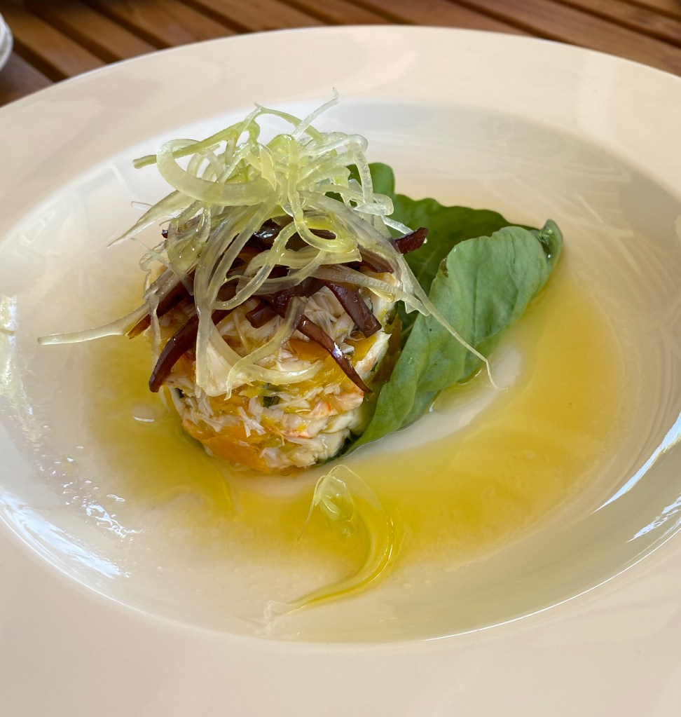 Lobster salad served at the Reef Restaurant